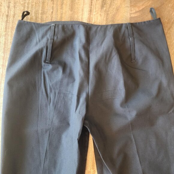 Prada Pants Womens IT 40 Black Straight Leg Dress Trousers Made in Italy Classic - Picture 11 of 13